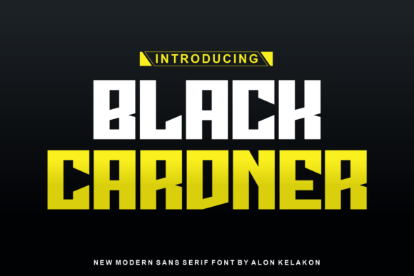 Black Cardner Font for Professional Branding