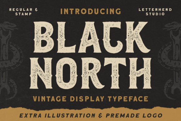 Black North: A Vintage-Inspired Display Font for Modern Web Design