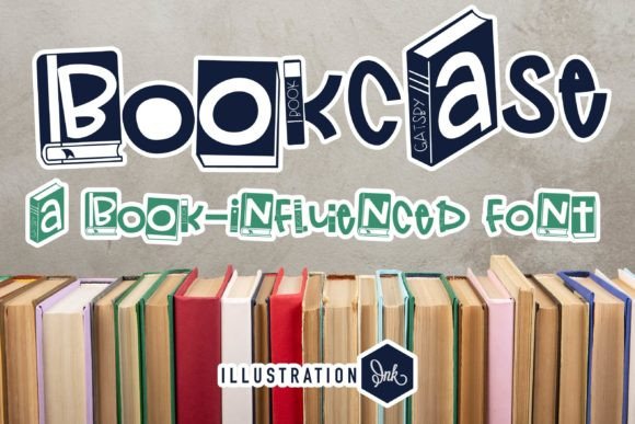 Bookcase Font for Handmade Creations