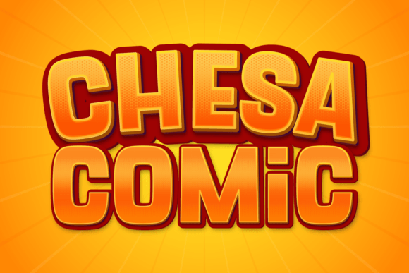 Chesa Comic: A Bold Display Font for Craft Creations