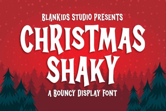 Christmas Shaky: A Playful Display Font for Digital Creativity