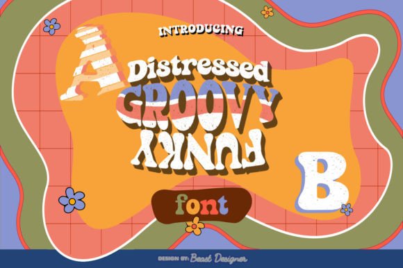 Distressed Groovy Funky Font for Eye-Catching Campaigns