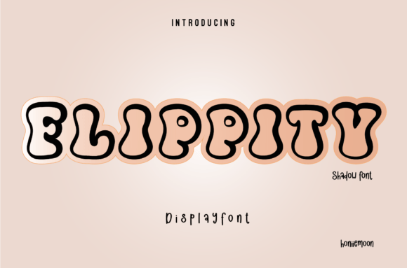 Flippity Font for Handmade and Commercial Designs