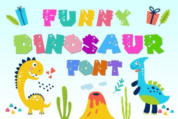 Funny Dinosaur Font for Eye-Catching Campaigns
