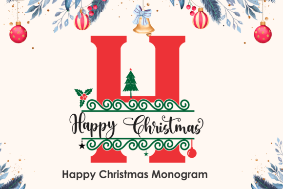 Happy Christmas Monogram Font Review for Web Design