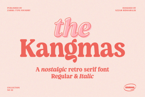 Kangmas: A Nostalgic Display Font for Modern Editorial Design