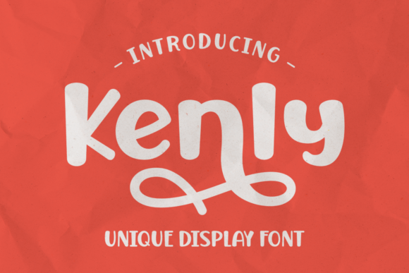 Kenly: A Display Font for Bold Visual Statements