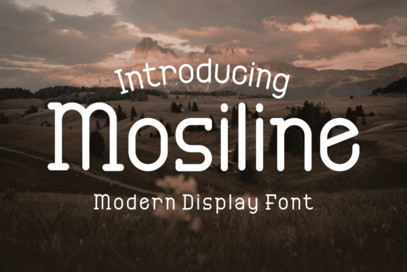 Mosiline: A Playful Font for Handmade Creations