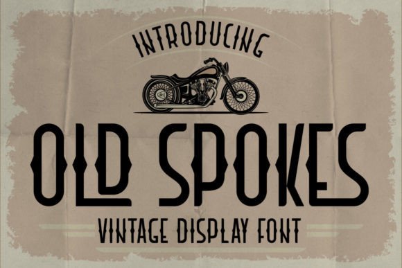 Old Spokes: A Vintage-Style Display Font for Editorial Design