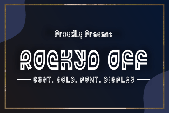 Rockyd Off: A Unique Display Font for Craft Creations