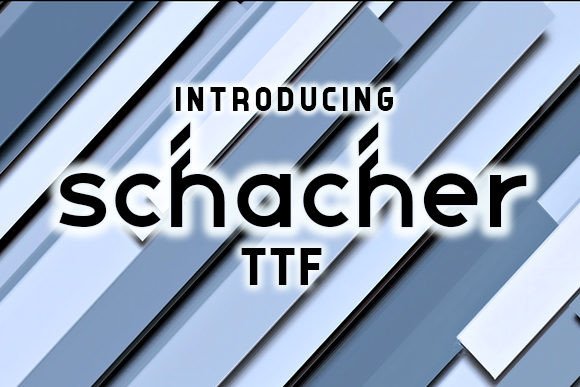 Schacher Display Font for Web Design