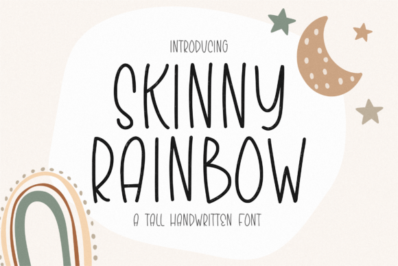 Skinny Rainbow: A Playful Display Font for Creative Makers