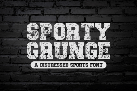 Sporty Grunge: A Distressed Display Font for Bold Editorial Design