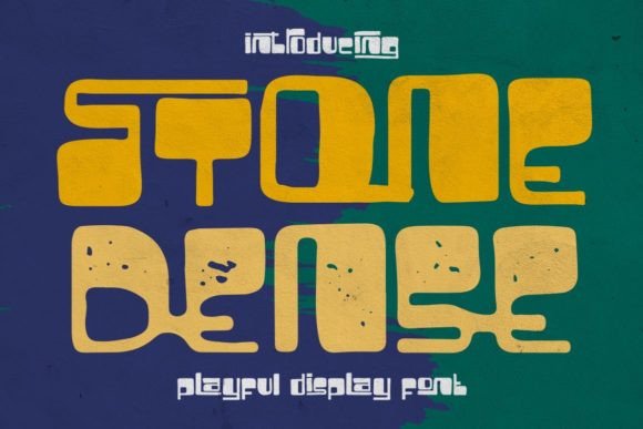 Stone Dense: A Playful Font for Editorial Design