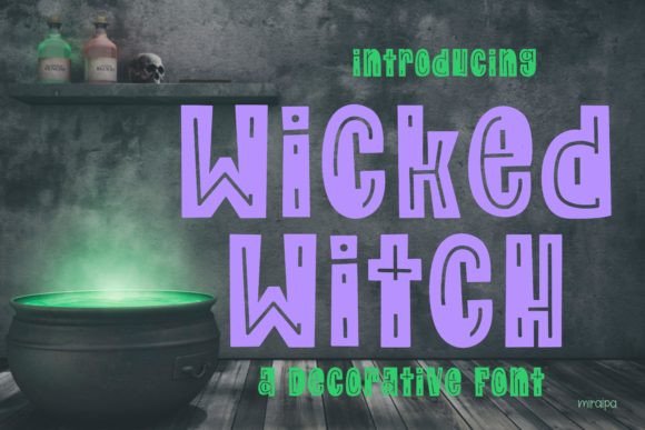 Wicked Witch Font for Editorial Design
