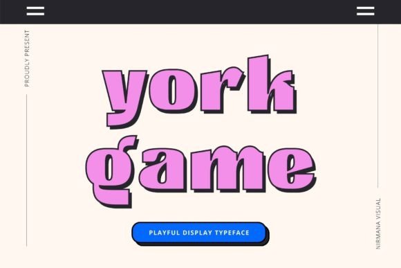 York Game Font for Handmade Creations